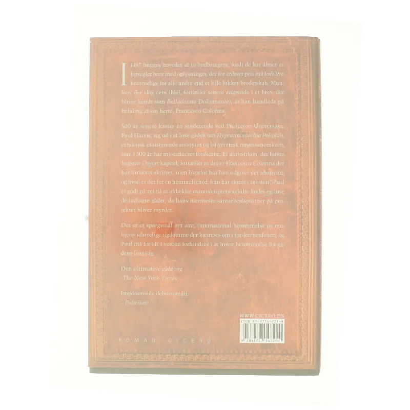 Belladonna Dokumentet (Bog)