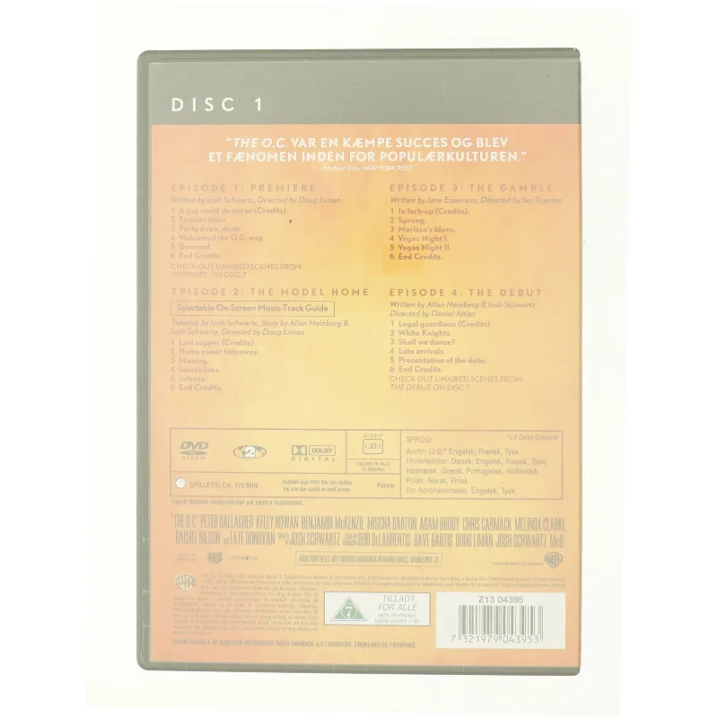 The OC season1 Disc 1 fra DVD