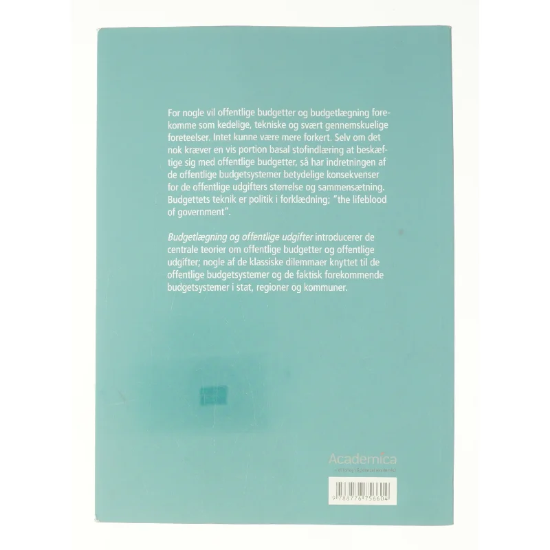 Budgetlægning og offentlige udgifter af Peter Munk Christiansen (Bog)