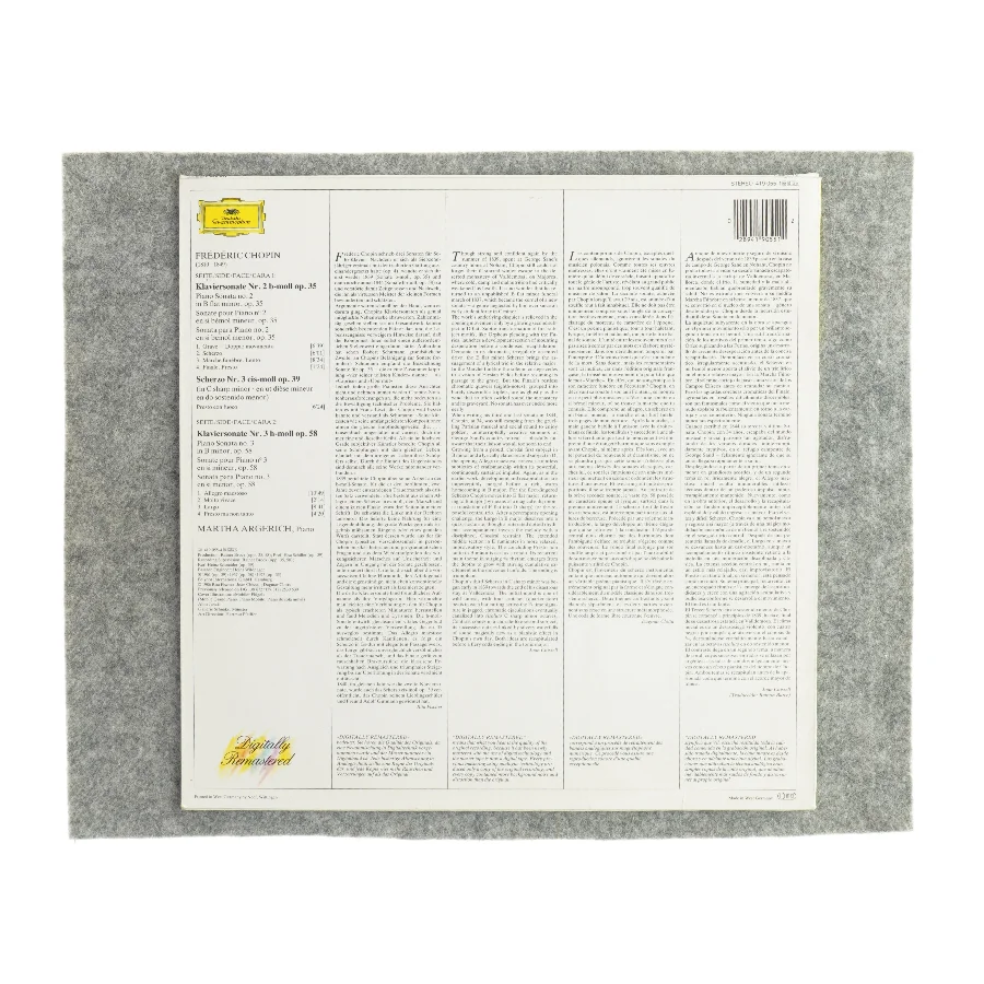 Frédérie Chopin Piano Sonatos Nos. 2&3 vinylplade