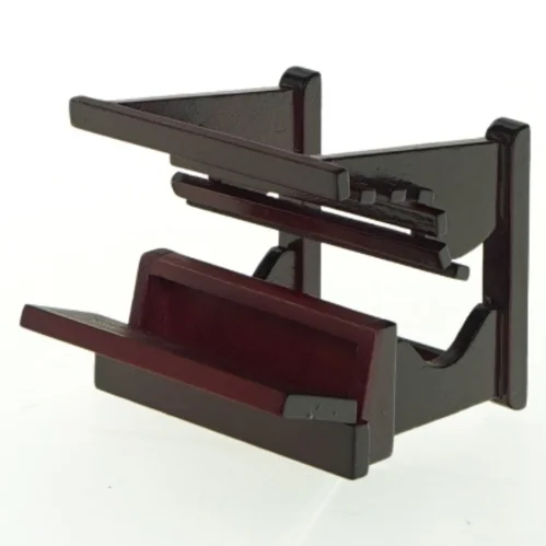 Miniature træ skolebænk (str. 6,5x6 cm)