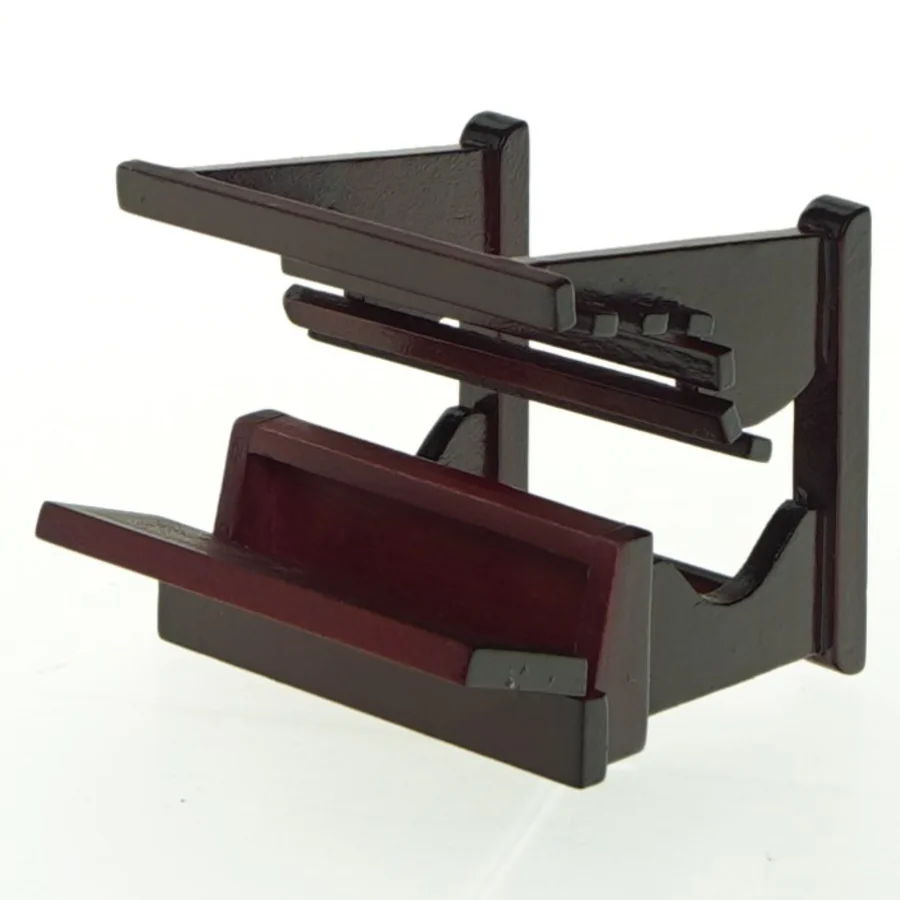 Miniature træ skolebænk (str. 6,5x6 cm)