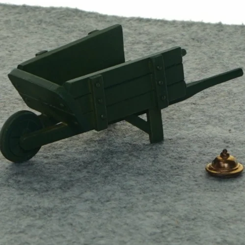 Miniature trillebør, dukkehus tilbehør (str. 10x5 cm)