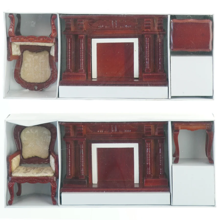 Dukkehus møbel sæt (str. 25x10 cm)