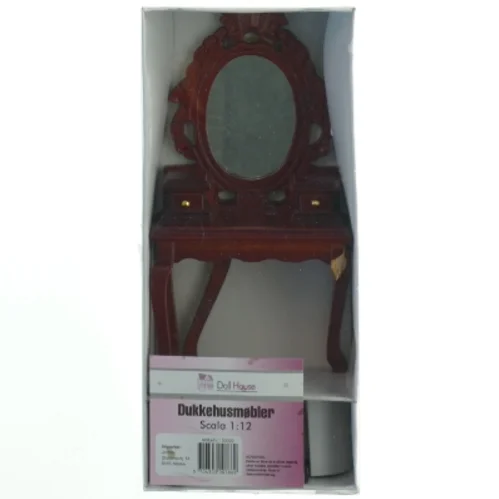 Dukkehusmøbler: Skrivebord med spejl fra Doll House (str. 19x8 cm)