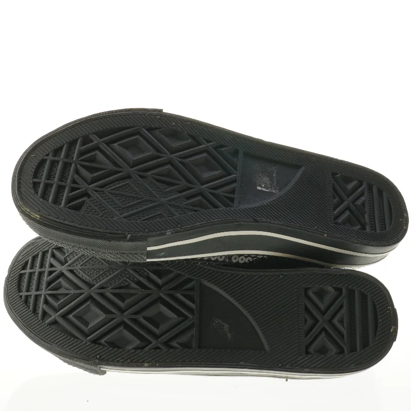 Sorte lave sneakers med palietter fra Cix (str. 40)