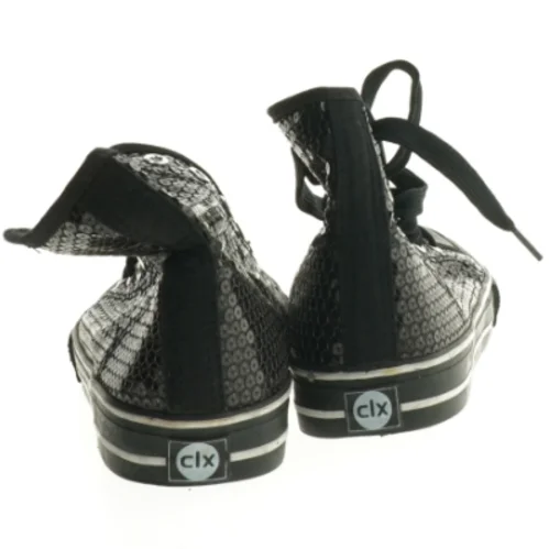 Sorte lave sneakers med palietter fra Cix (str. 40)
