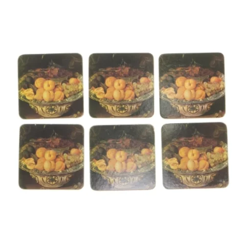 Bordskånere med frugtmotiv (str. 9,5 x 9,5)