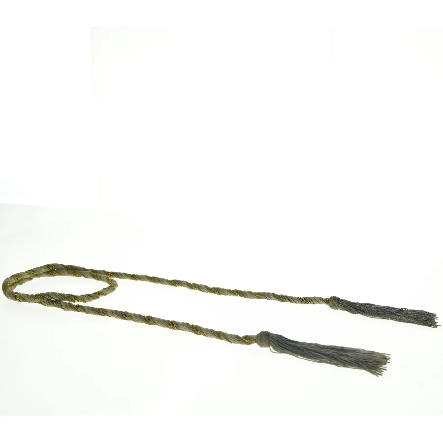 Dekorativ flettet snor med kvaster (str. Længde. 160 cm)