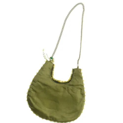 Broderet aftenstaske med kæde (str. 24 x. 25 cm)