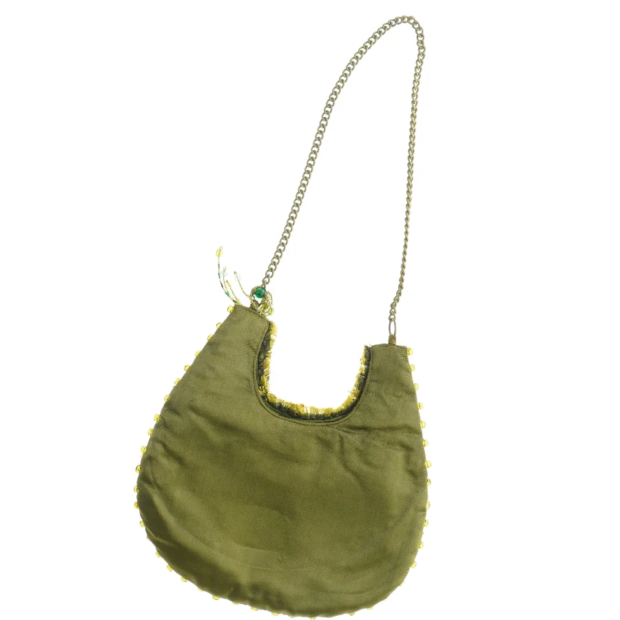 Broderet aftenstaske med kæde (str. 24 x. 25 cm)