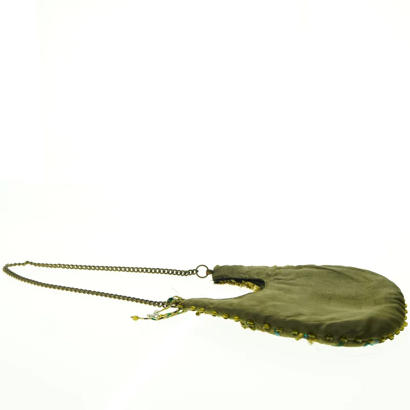 Broderet aftenstaske med kæde (str. 24 x. 25 cm)