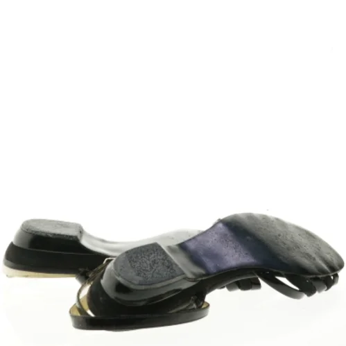 Brugte sorte sandaler fra Enzo Di Liena (str. 5,5)