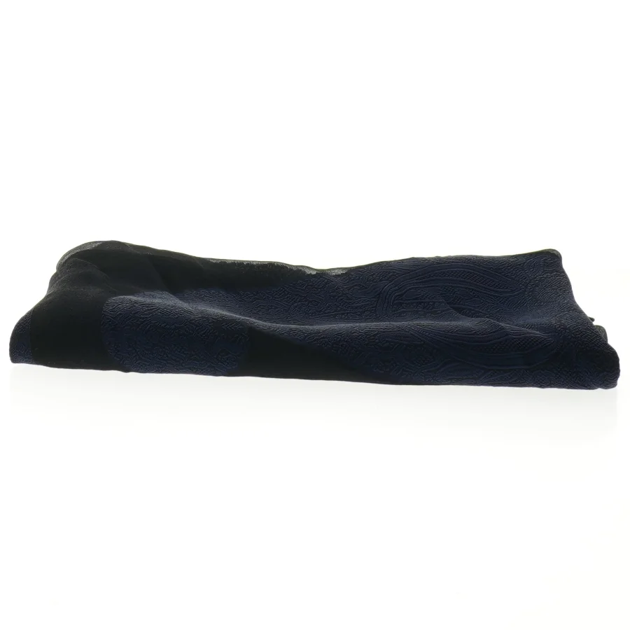 Sort dekorativt tørklæde (str. 179 x 43 cm)