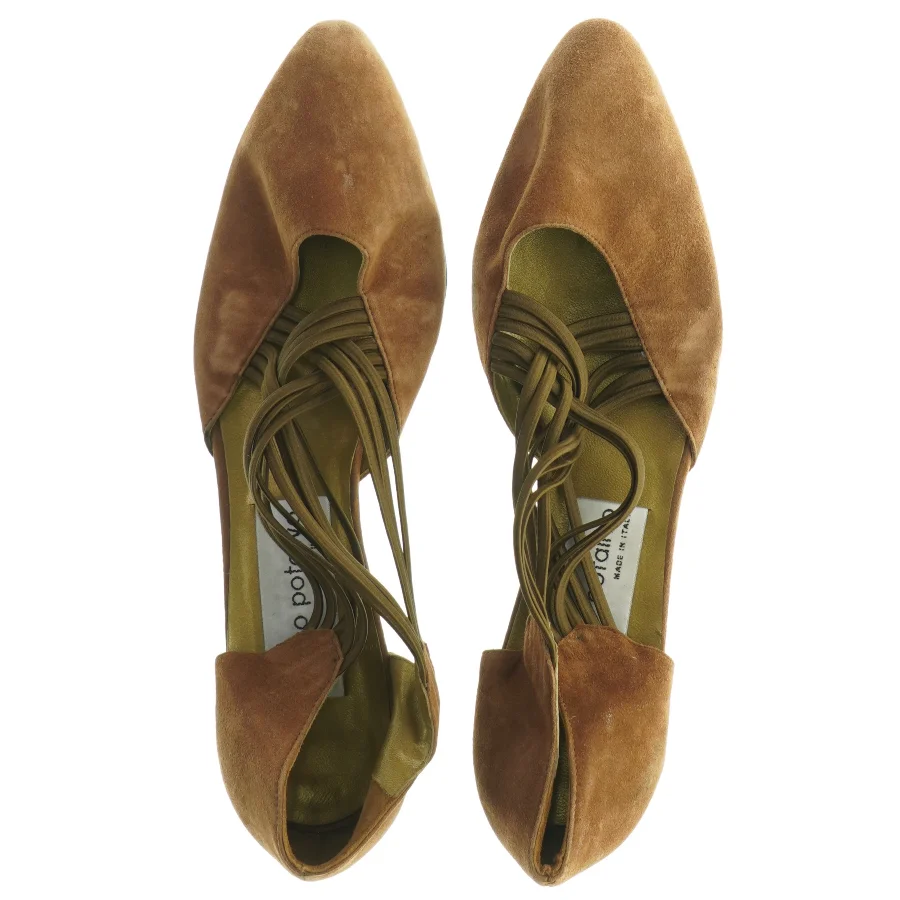 Brune ruskindssandaler med snøre fra Franco Potalivo (str. 39)