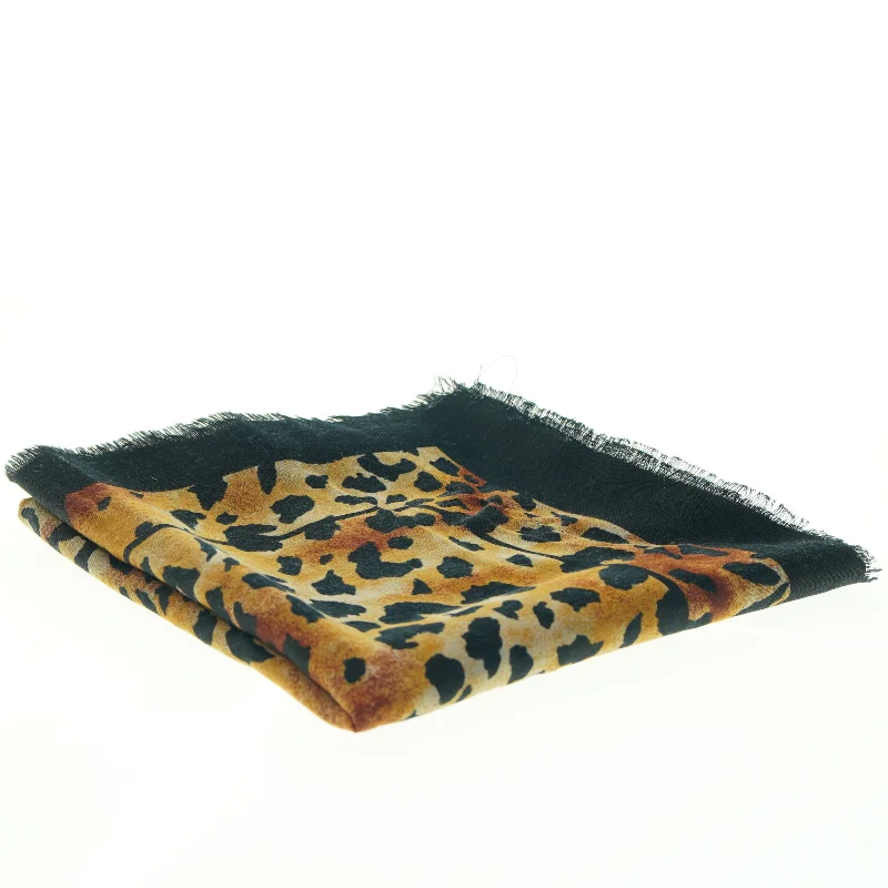 Tørklæde med leopardprint (str. 115 x 115 cm)