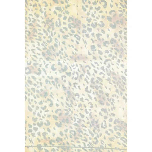 Tørklæde med leopardprint (str. 115 x 115 cm)