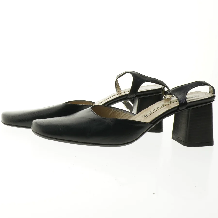 Sorte damesandaler med rem fra Enzo Moreno (str. 39)