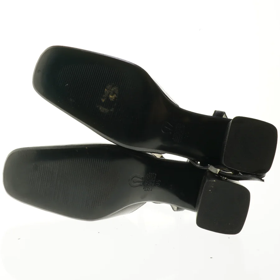 Sorte damesandaler med rem fra Enzo Moreno (str. 39)