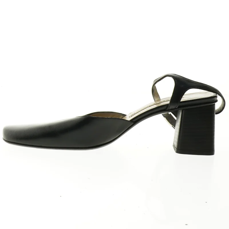 Sorte damesandaler med rem fra Enzo Moreno (str. 39)