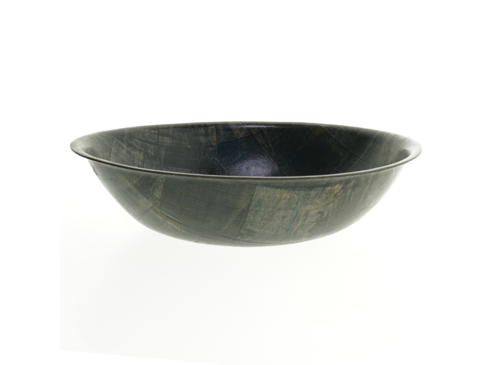 Mørkt træskål (str. 27 x 8 cm)