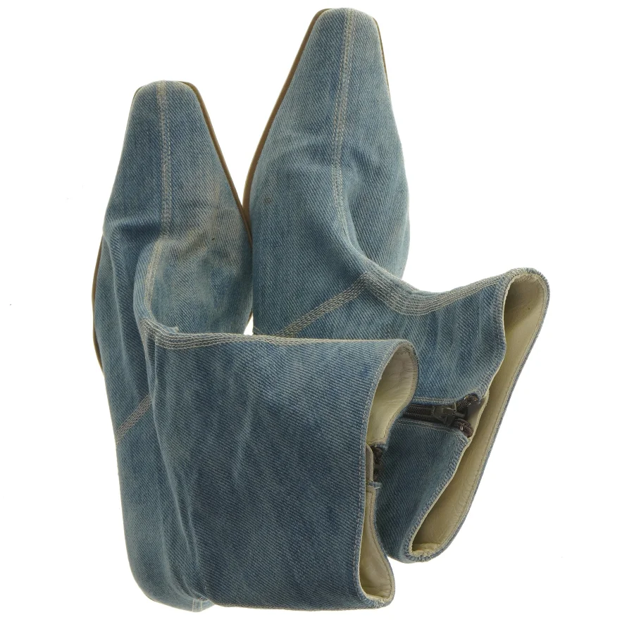 Jeansstøvler med hæl fra Ecco (str. 5,5)