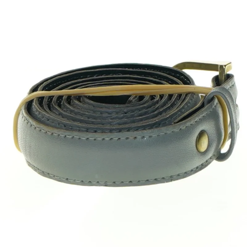 Læderbælte (str. Længde. 90 cm. b. 2 cm)