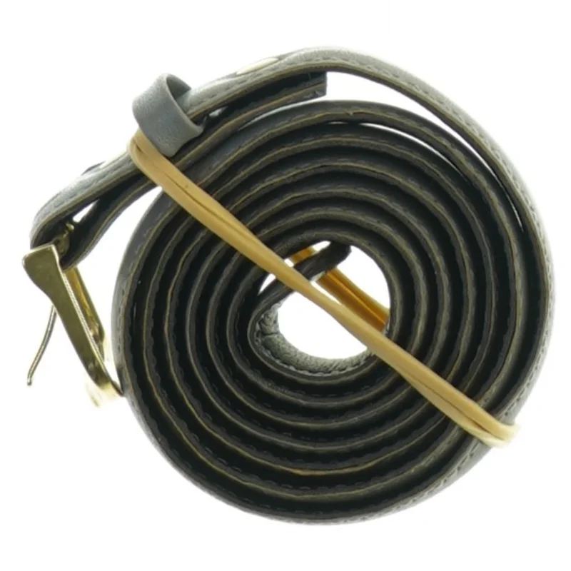 Læderbælte (str. Længde. 90 cm. b. 2 cm)