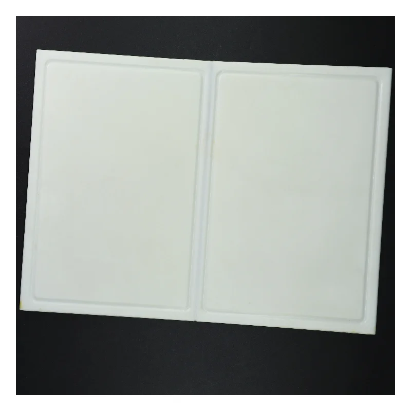 Hvid skærebræt (str. 29 x 39 cm)