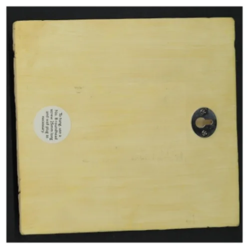 Dekorativ planche med artiskok motiv (str. 17 x 16 cm)