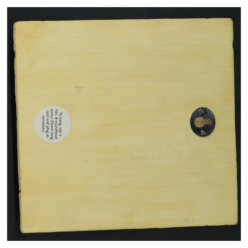 Dekorativ planche med artiskok motiv (str. 17 x 16 cm)