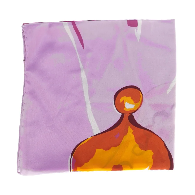 Mønstret sjal (str. 81 x 84 cm)