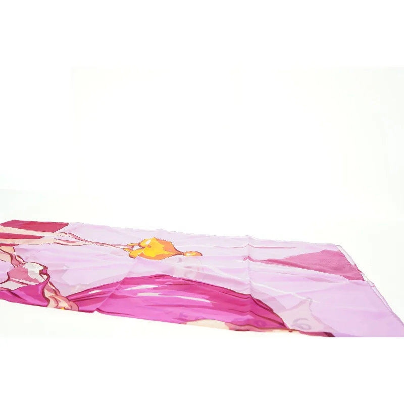 Mønstret sjal (str. 81 x 84 cm)