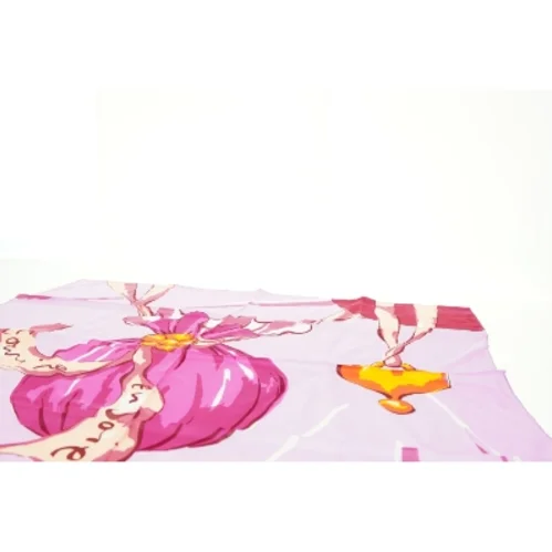 Mønstret sjal (str. 81 x 84 cm)