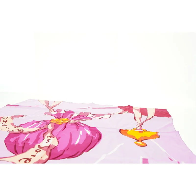 Mønstret sjal (str. 81 x 84 cm)