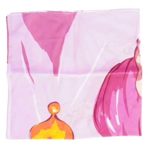 Mønstret sjal (str. 81 x 84 cm)