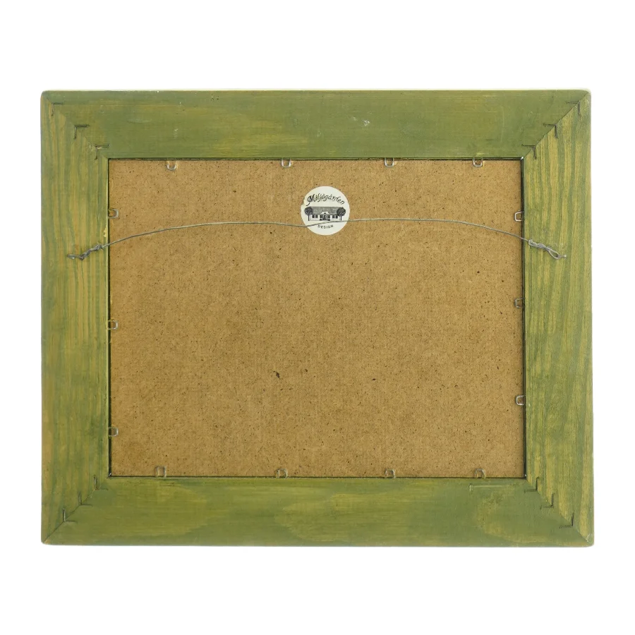 Indrammet billedkunst med artiskokmotiv