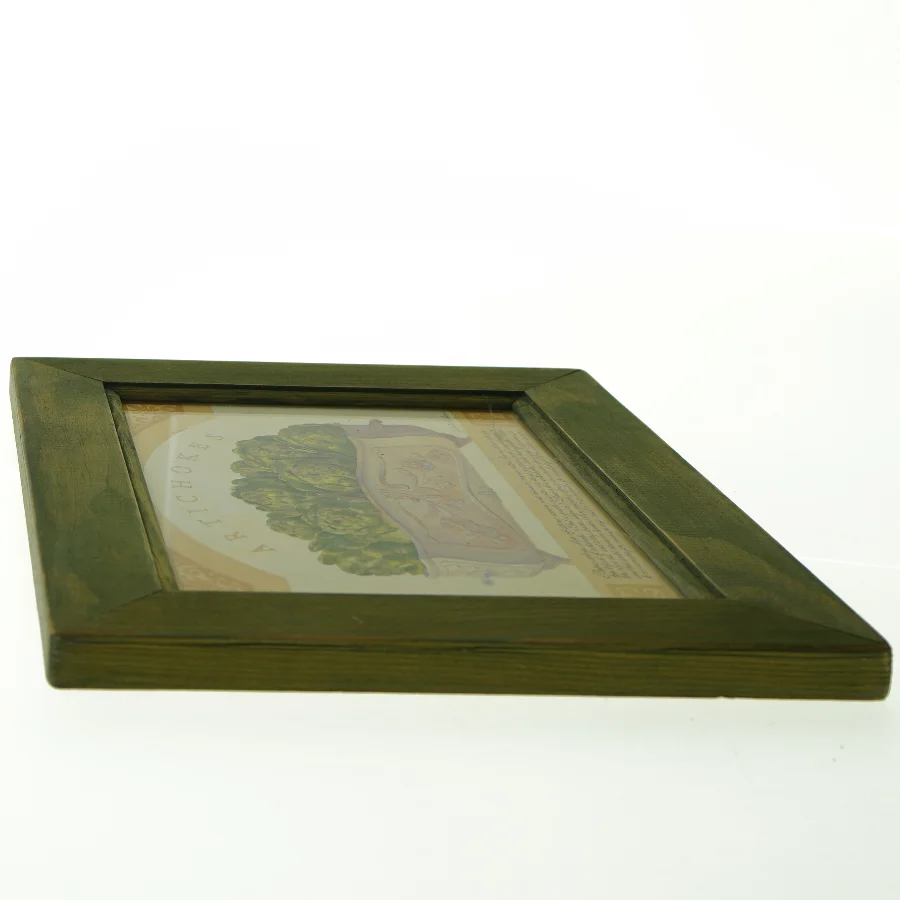 Indrammet billedkunst med artiskokmotiv