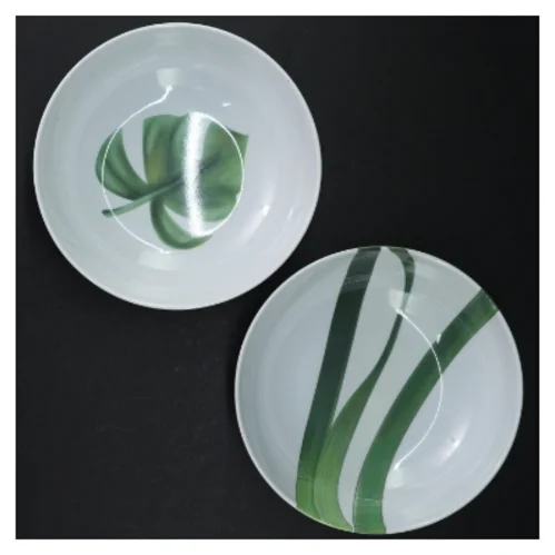 Dekorative keramikskåle (str. Ø. 17,5 cm)