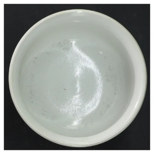 Hvid keramik lysestage (str. 11 cm)