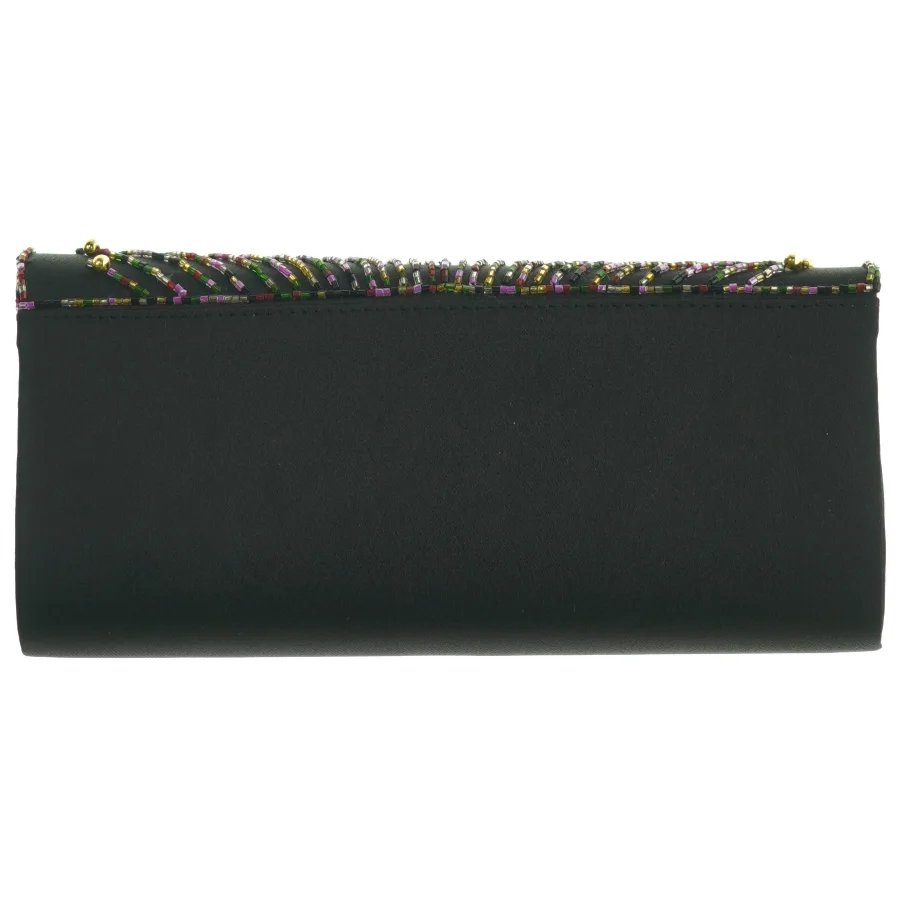 Perlebelagt pung (str. 23 x 11 cm)