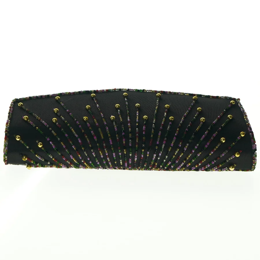 Perlebelagt pung (str. 23 x 11 cm)