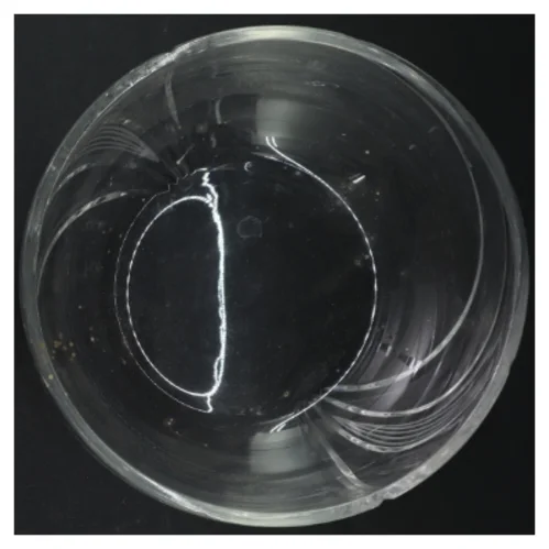 Gennemsigtig glas skål (str. Ø. 20 cm)