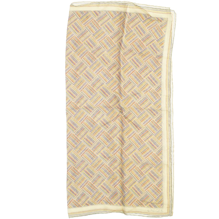Mønstret tørklæde (str. 65 x. 65 cm)