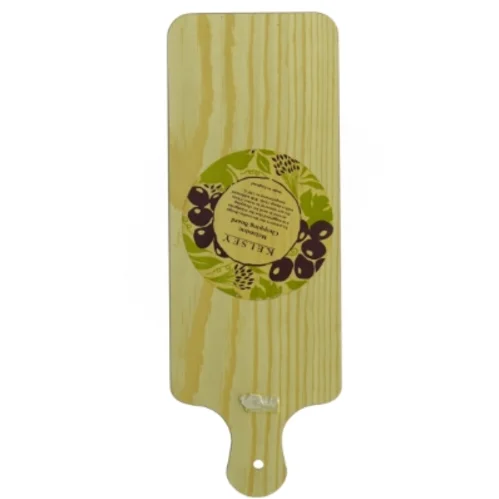 Dekoreret serveringsbræt fra Kelsey (str. 30 x. 10,5 cm)