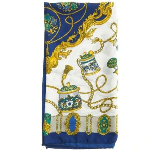 Mønstret tørklæde (str. 86 x 86 cm)