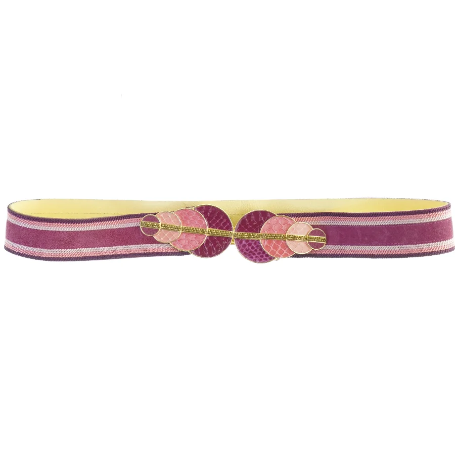 Bælte med dekorative cirkler fra Elle Bijou Wien (str. Længde. 86 cm. b. 4 cm)