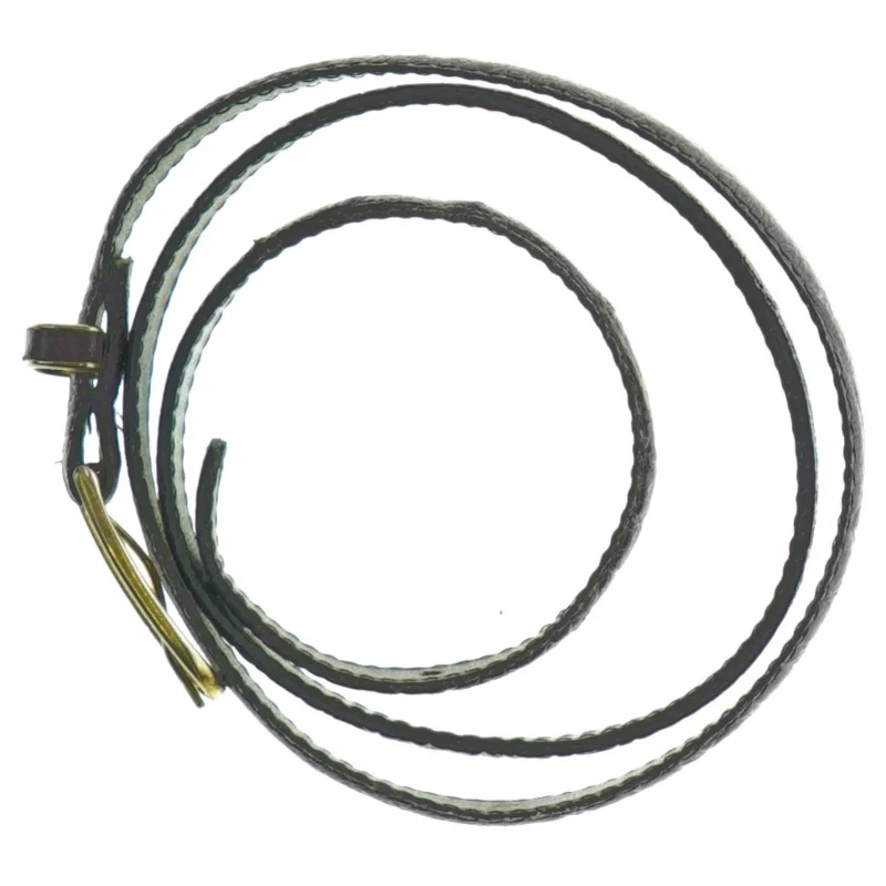 Læderbælte (str. Længde. 90 cm. b. 1,5 cm)