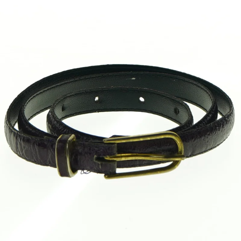 Læderbælte (str. Længde. 90 cm. b. 1,5 cm)