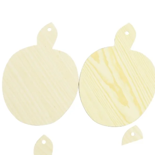 Træbakker med æblemotiv